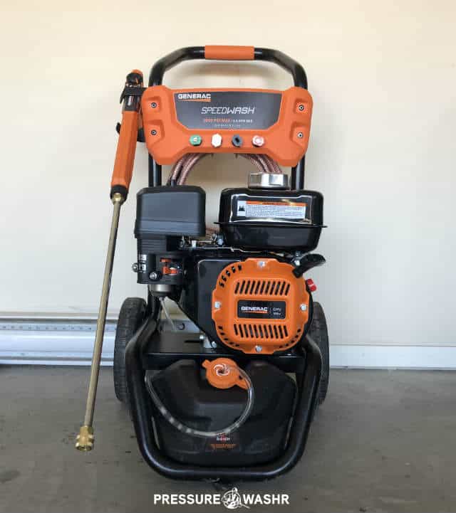 Generac-Speedwash-Gas-Pressure-Washer-Front-View-With-Logo Generac Speedwash Gas Pressure Washer Front View With Logo